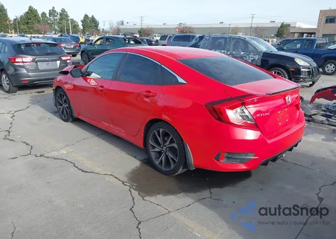 2019 Honda Civic Sport from USA, damaged, VIN 2HGFC2F84KH545581